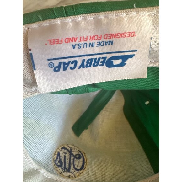 Derby Cap Green Bloomington IN Adjustable Baseball Hat - Picture 5 of 6